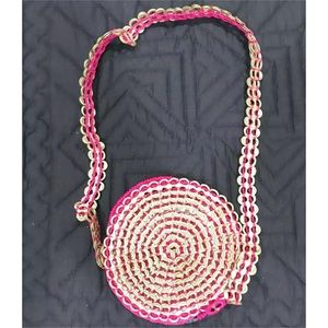 Handmade Soda Pop Can Tab and Crochet Round Crossbody